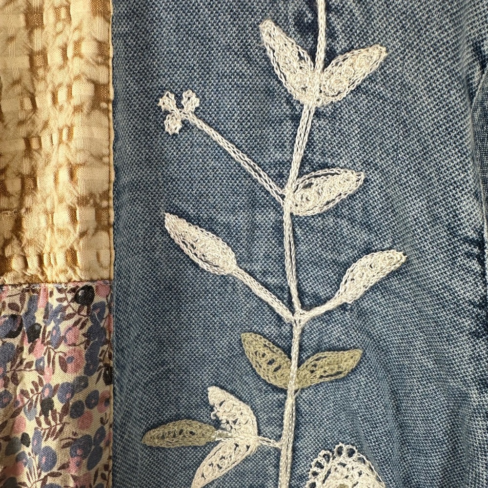 Young Threads Multicolor boho Patchwork Cardigan/… - image 3